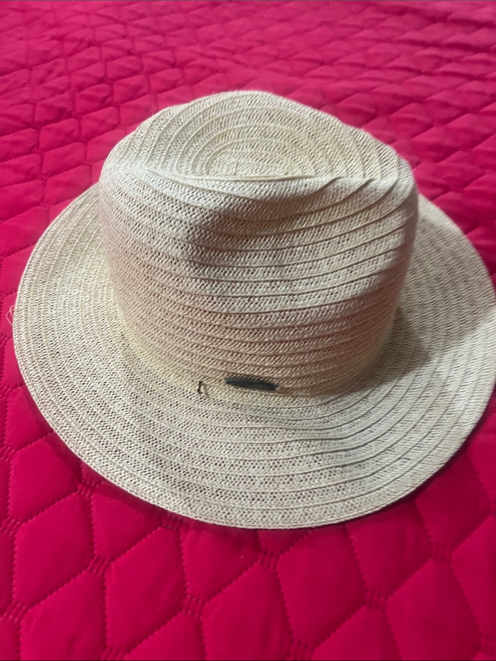 Panama Jack Natural Straw Fedora Unisex Hat